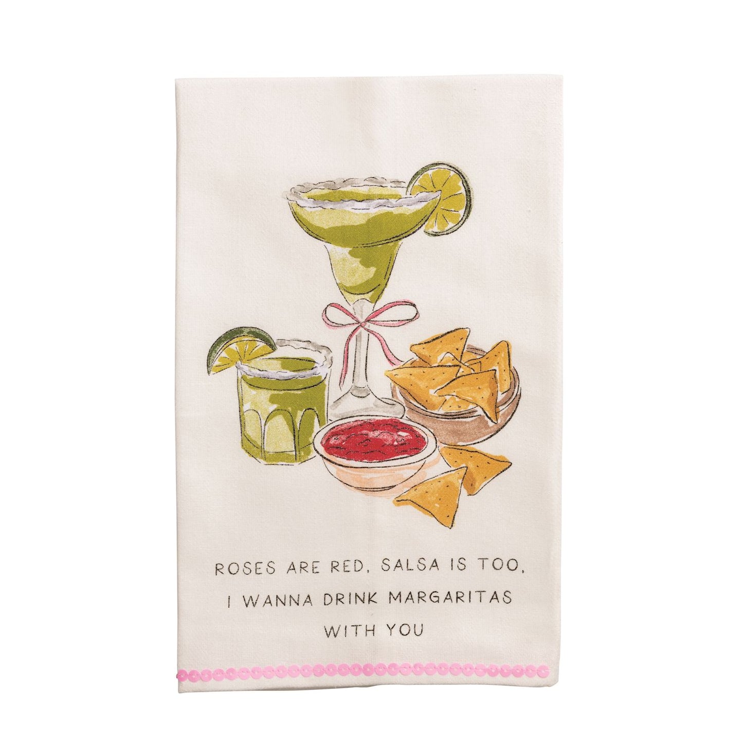 Valentine's Day sequin tea towels