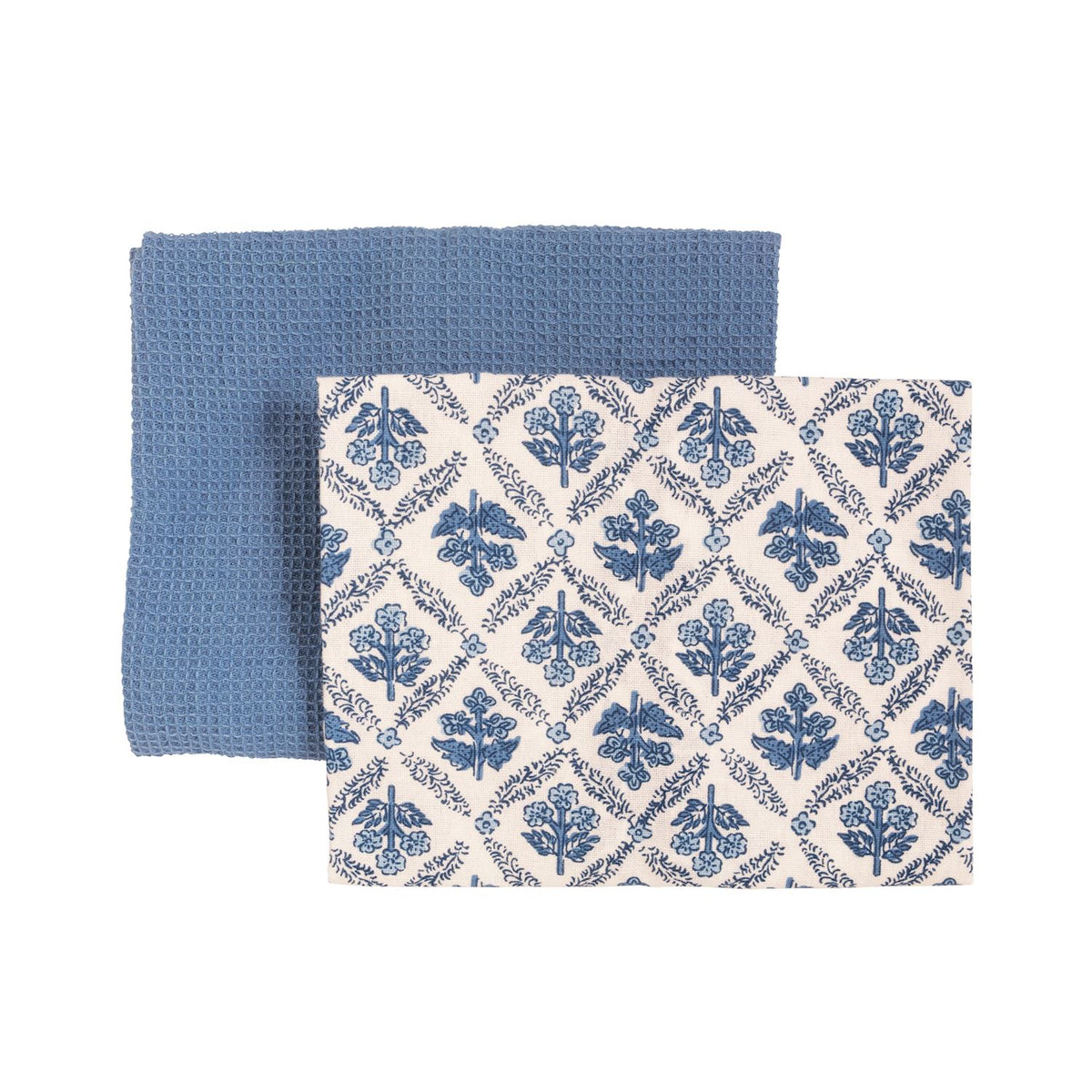 Blue Floral Towel Sets