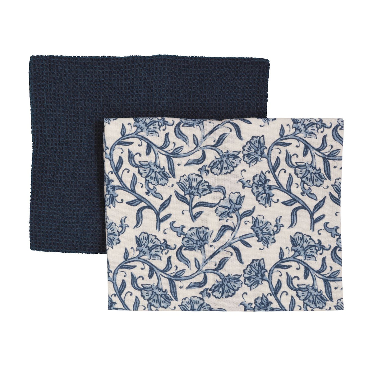 Blue Floral Towel Sets