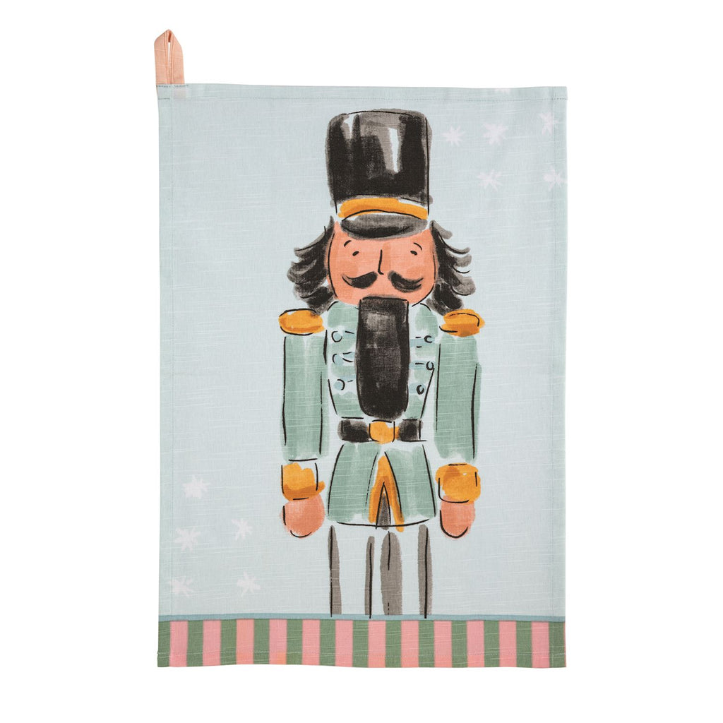 Nutcracker Stripe Hem Towels