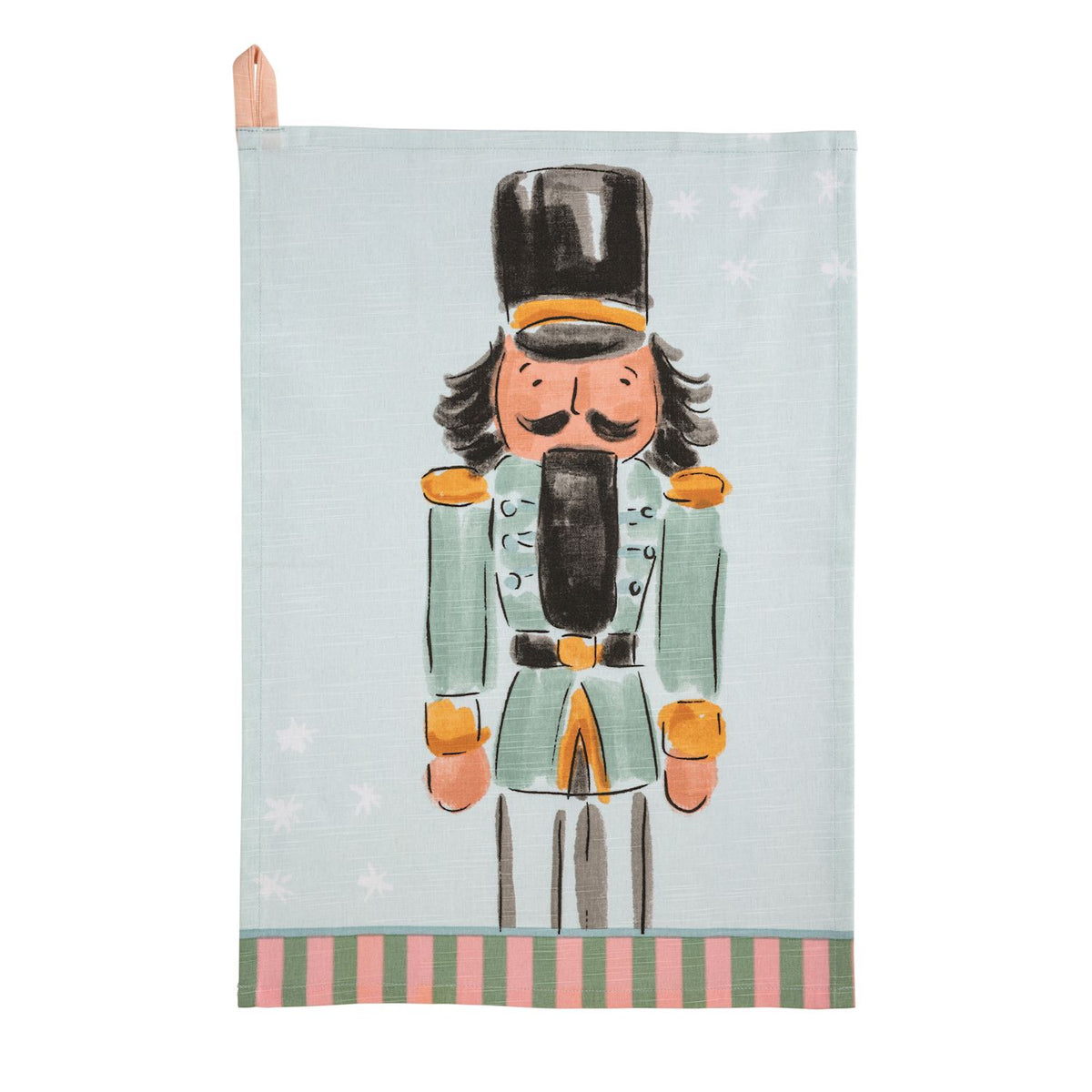Nutcracker Stripe Hem Towels
