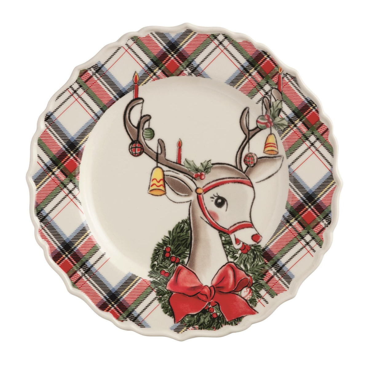 Vintage Holiday Icon Salad Plates