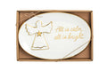 Gold Edge Christmas Sentiment Plates