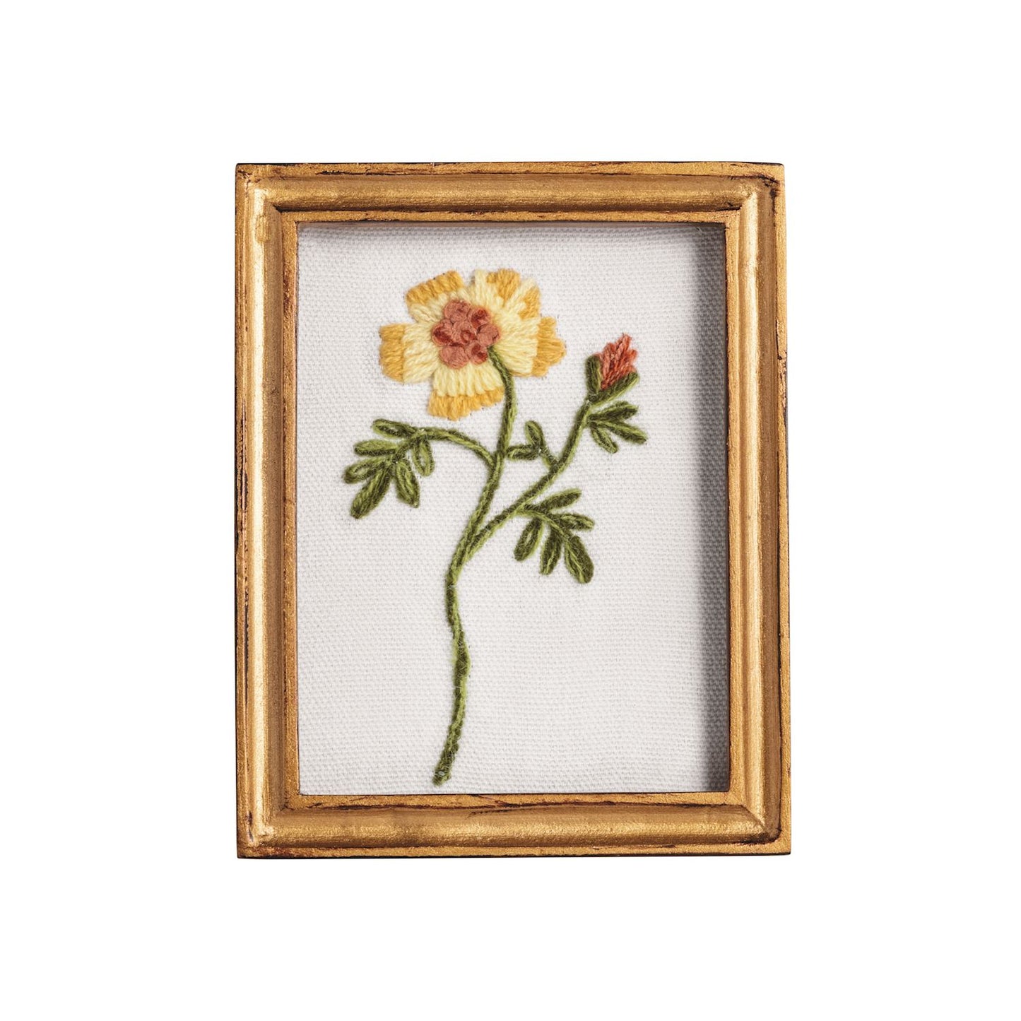 Framed Floral Embroidery