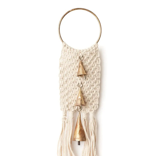 Macrame Cone Bells Door Hanger