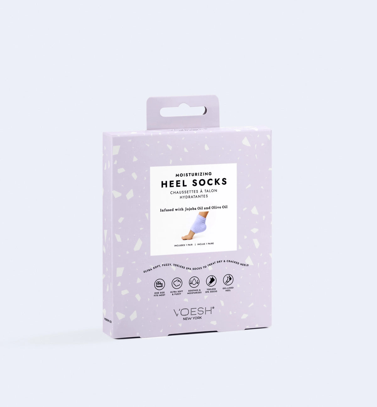 Moisturizing Heel Socks - Purple