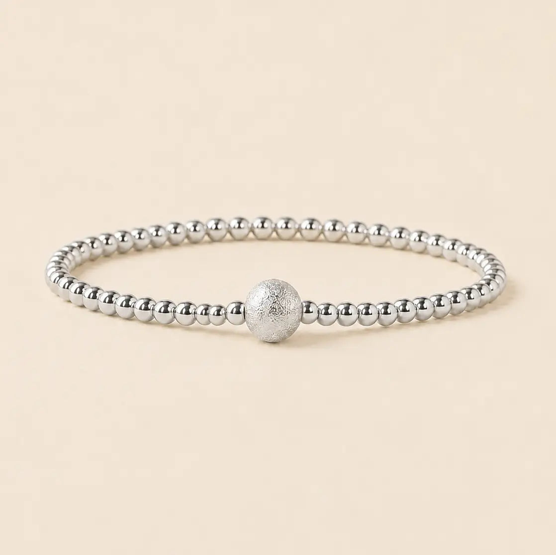 Tarnish Resistant Mixed Metal Beaded Layering Bracelets