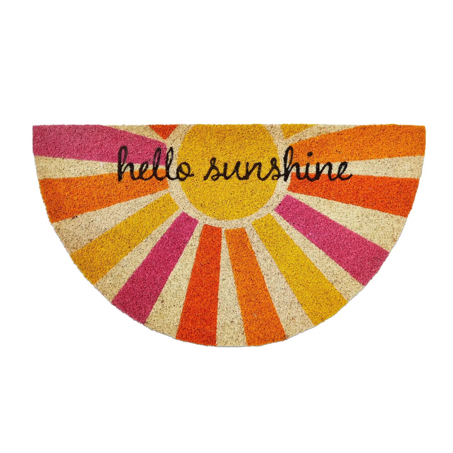 Hello Sunshine Garland Non-Slip Coir Mat