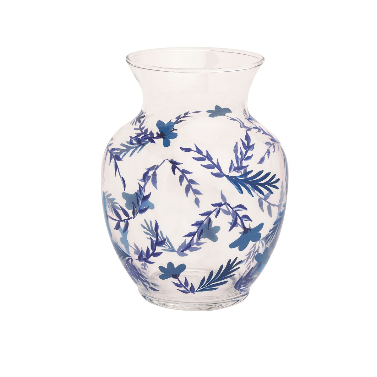 Blue Floral Vases