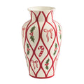 Painted Christmas Vase