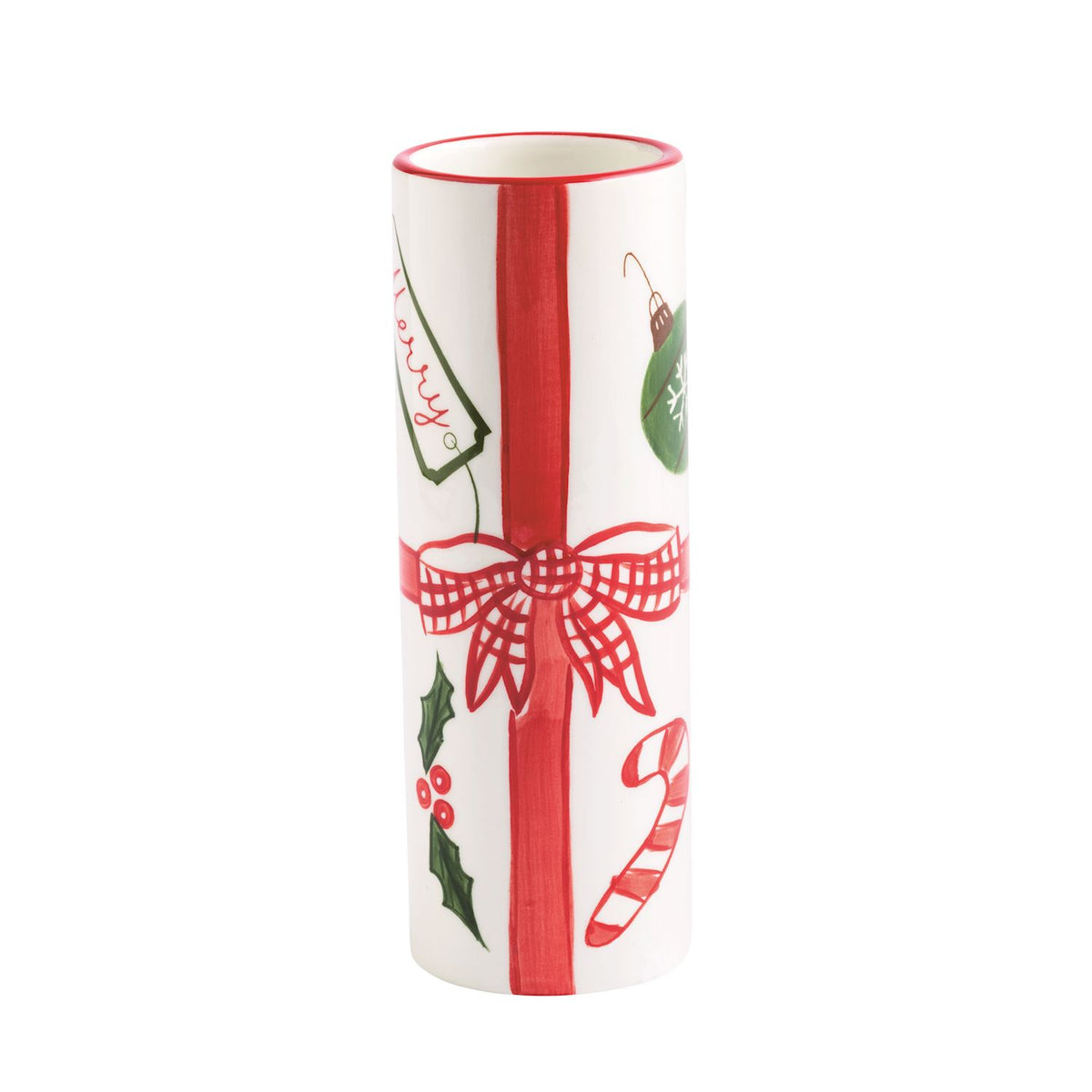 Christmas Painted Stem Vases