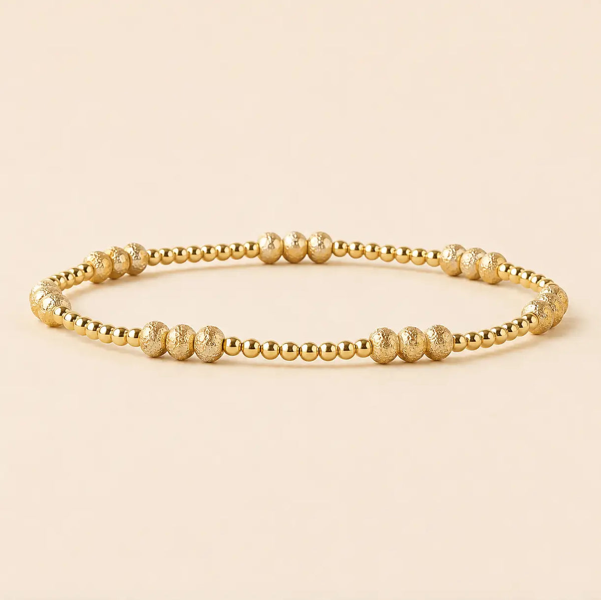 Tarnish Resistant Mixed Metal Beaded Layering Bracelets