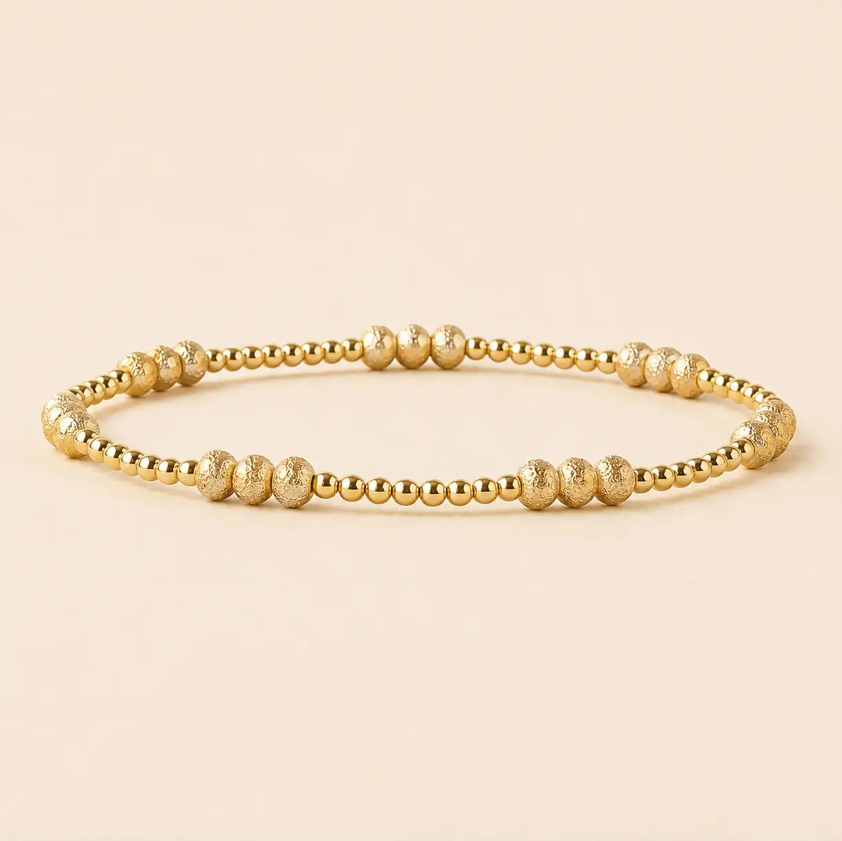 Tarnish Resistant Mixed Metal Beaded Layering Bracelets