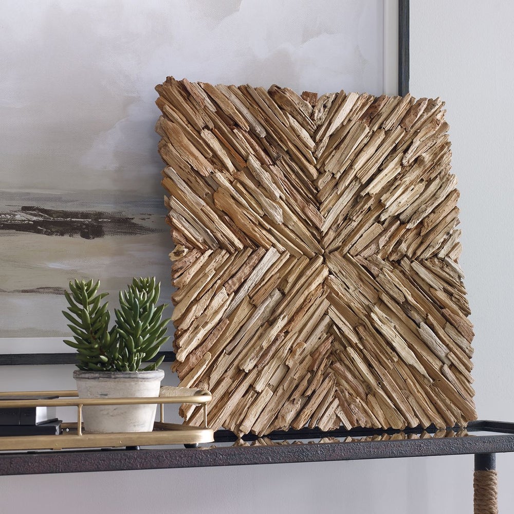 Outland Wood Wall Décor, Natural