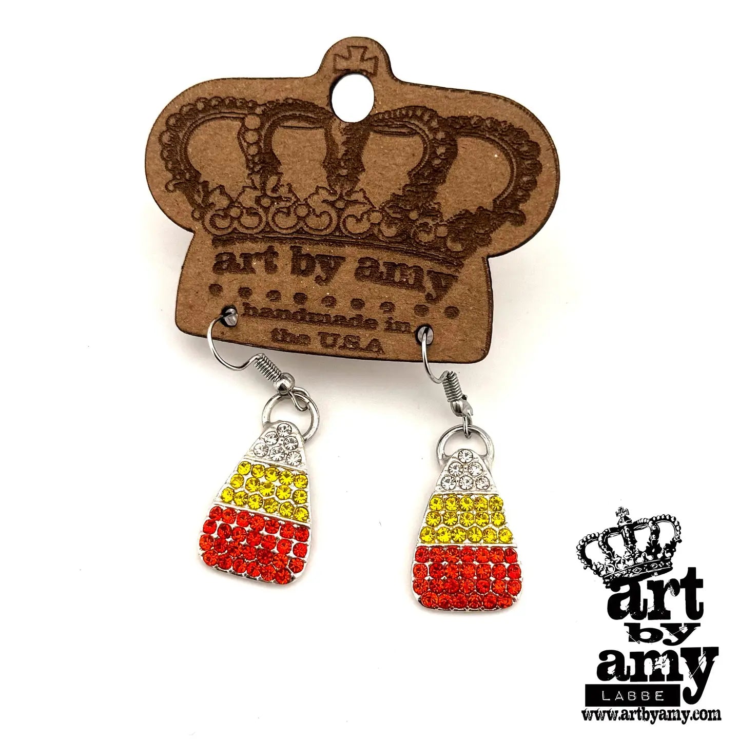 Candy Corn Field Earrings