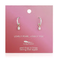 Hoops with Drop - Pearl