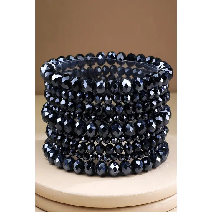 Glass Bead 9 Set Bracelet