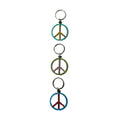 Metal Peace Sign Keychain