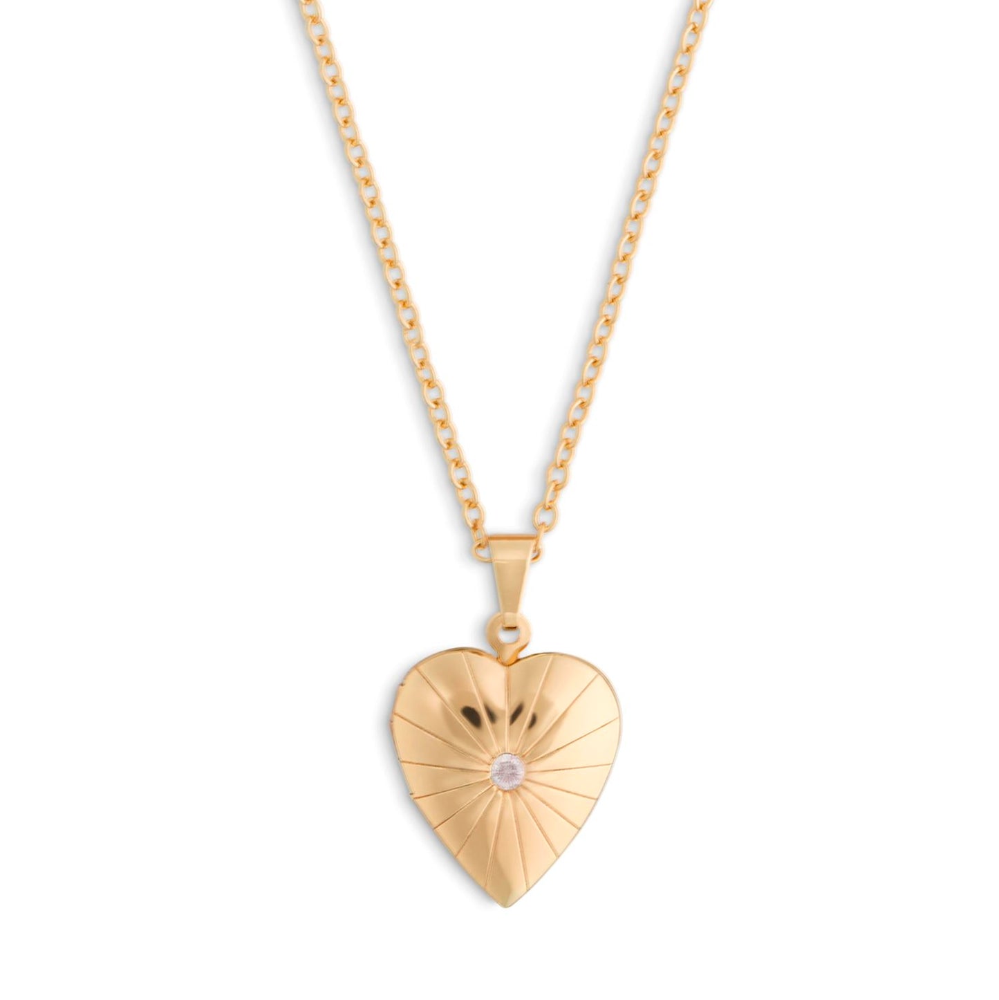 You're So Brave Gold Heart Necklace
