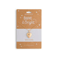 You're So Brave Gold Heart Necklace