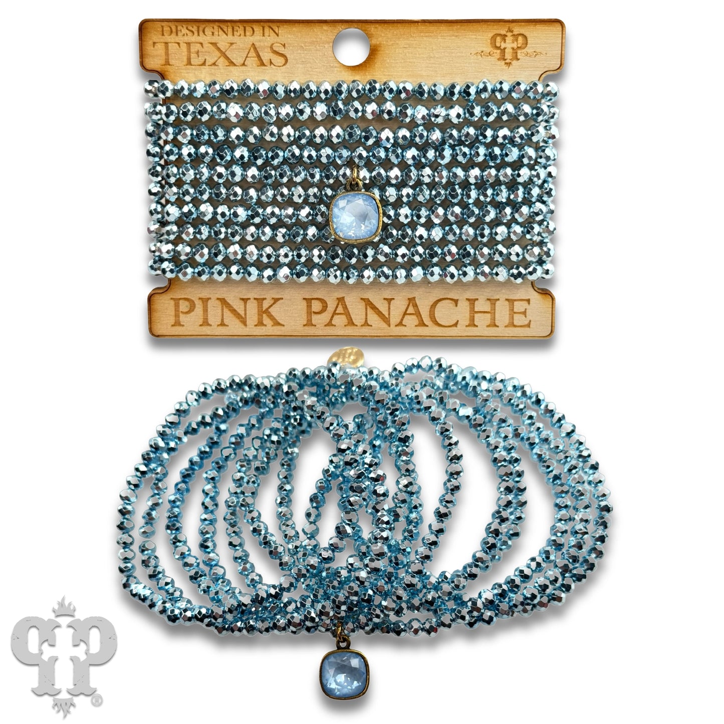 Faceted Metallic Bead Bracelet Set