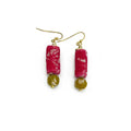 Aasha Long Oval Beaded Earrings