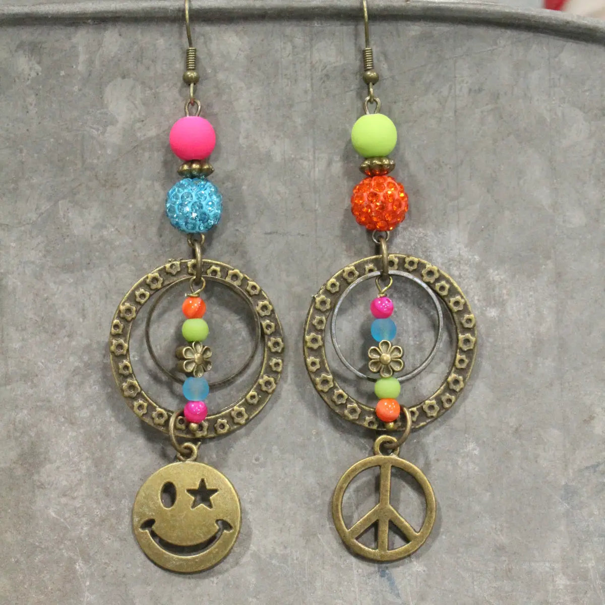 Peace, Love , & Mama Dangle Earrings