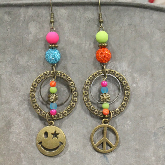 Peace, Love , & Mama Dangle Earrings