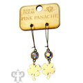 Clover Charm Earring with Austrian Crystal