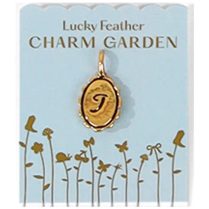 Charm Garden -  Gold Scalloped Initial Charm