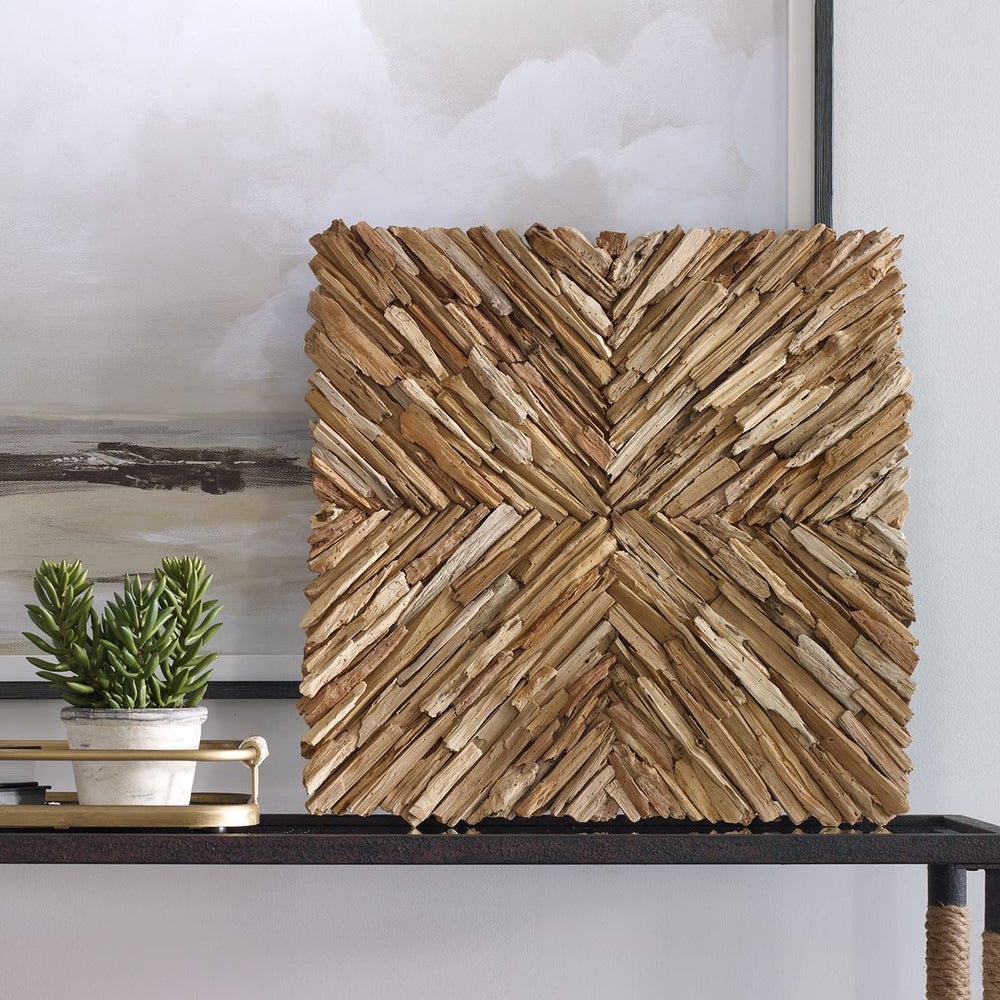 Outland Wood Wall Décor, Natural