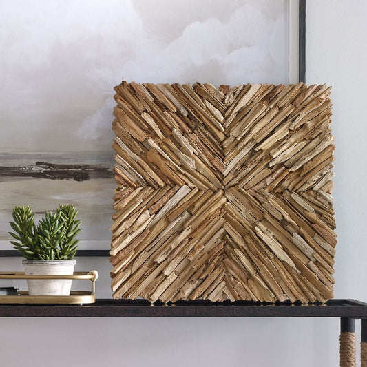 Outland Wood Wall Décor, Natural