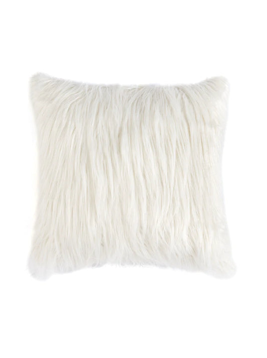 Ivory Shag Pillow