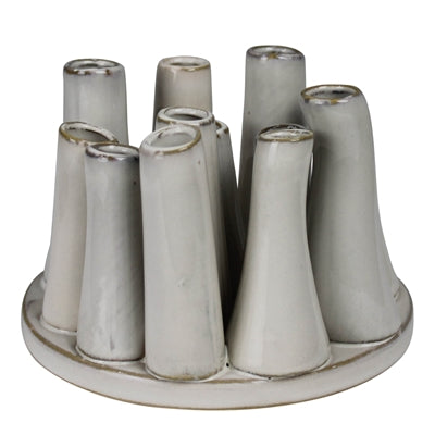 Cluster of 12 Ceramic Tube Vases