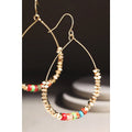 Metal and Natural Stone Earrings