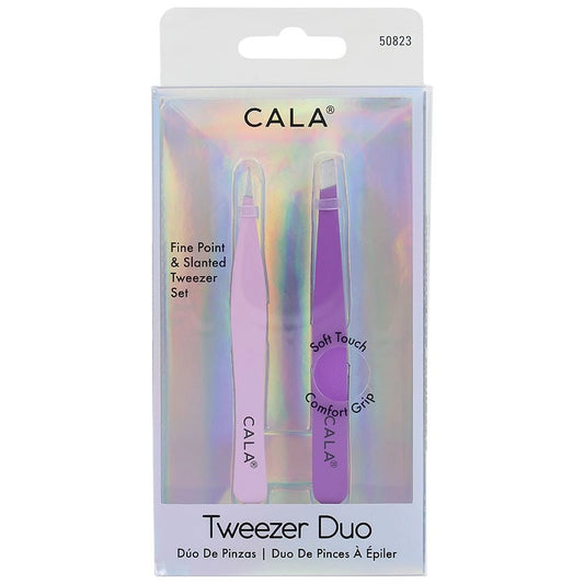 Cala Soft Touch: Tweezer Duo Fine Point & Slanted Set