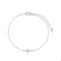 Silver Cross Charm Bracelet