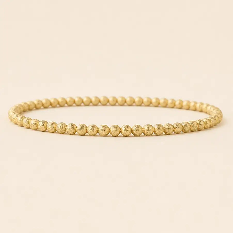 Tarnish Resistant Mixed Metal Beaded Layering Bracelets