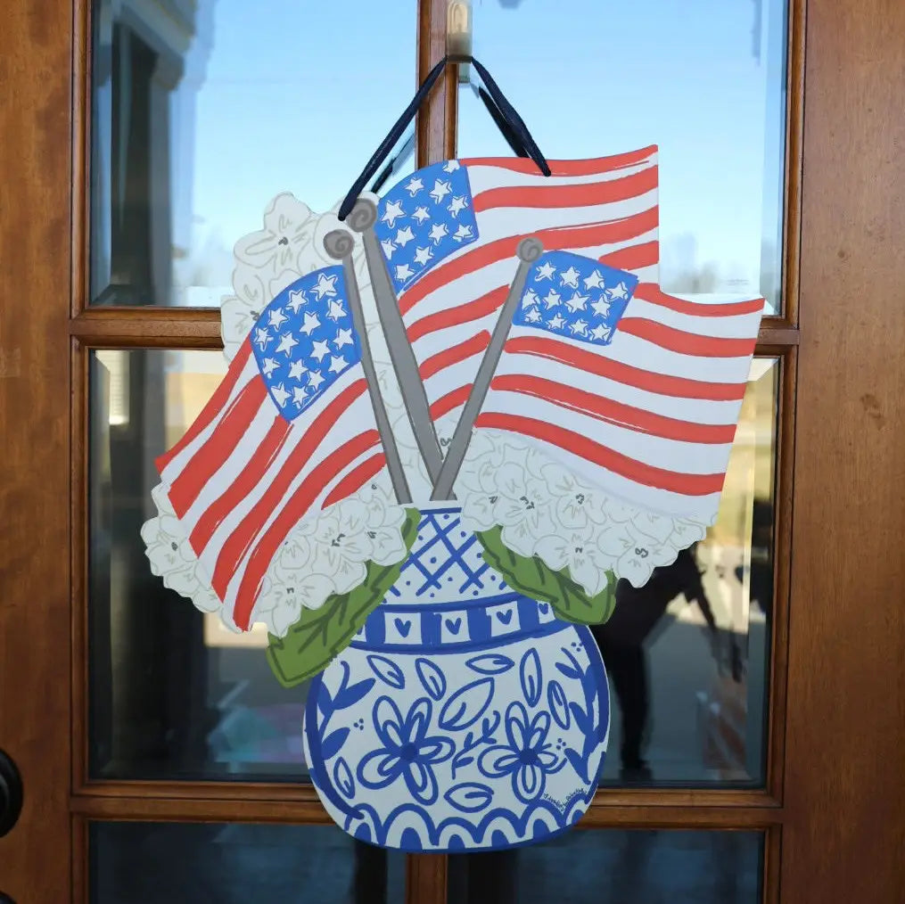 Chinoiserie Flags Doorhanger