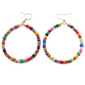 Aasha Kantha Handcrafted Large Hoop Earrings