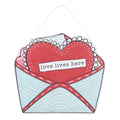 Love Lives Here /Santa Stop Here Reversible Door Hanger