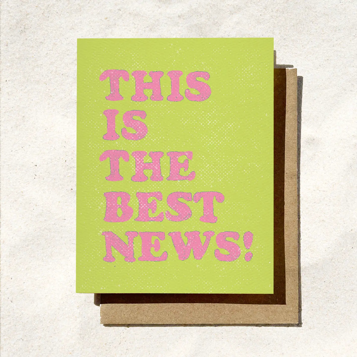 This Is the Best News Congratulations Card