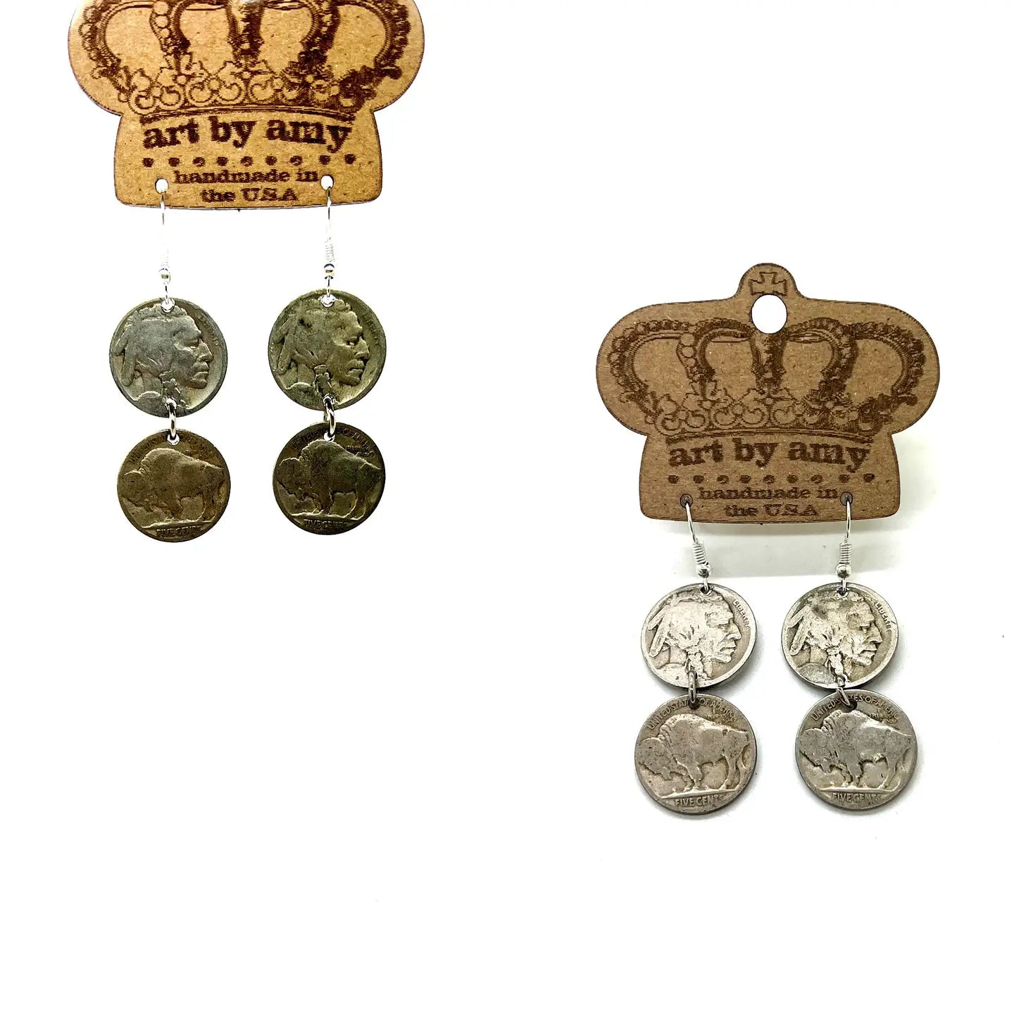 Buffalo Coin Earrings