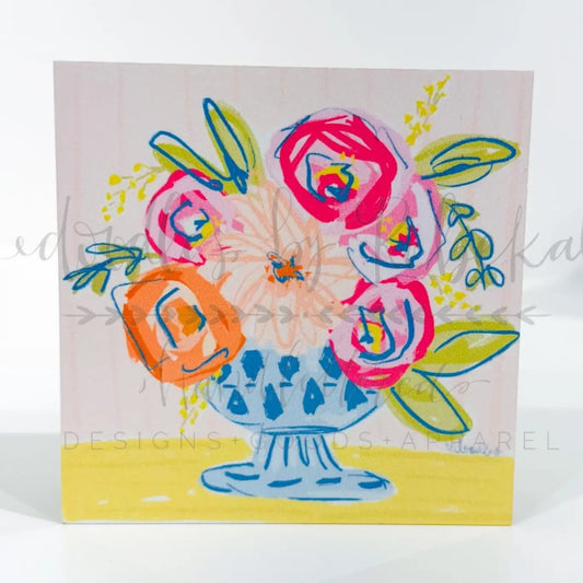 Peachy Keen Wood Block