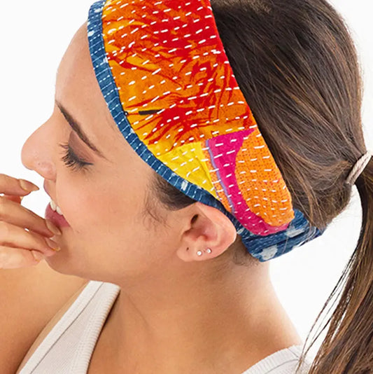 Reversible Kantha Headband