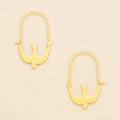Refined Icon Earring - Swallow Hoop/Gold