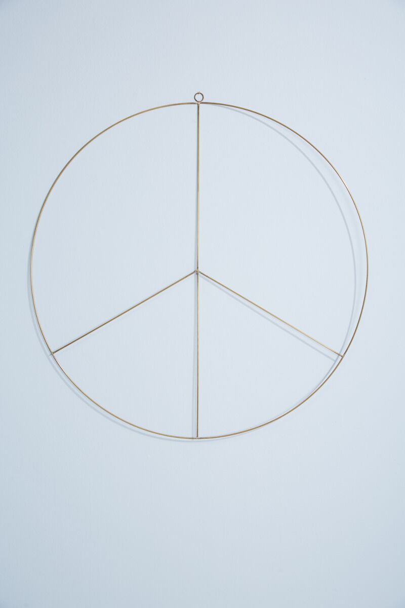 Brass Peace Wreath