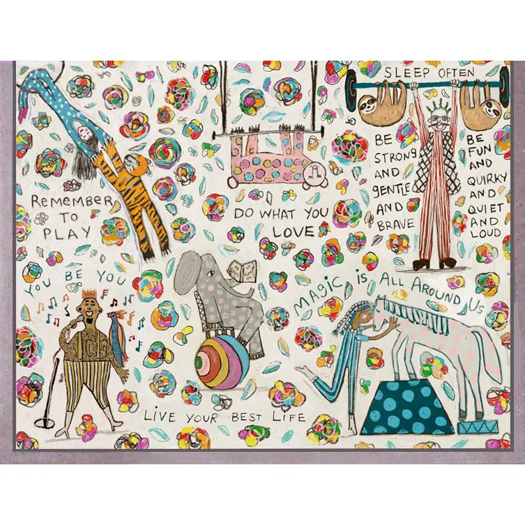 Celebrate Life Carnival Greeting Card