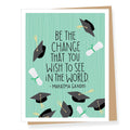 Mahatma Gandhi Quote Graduation Card