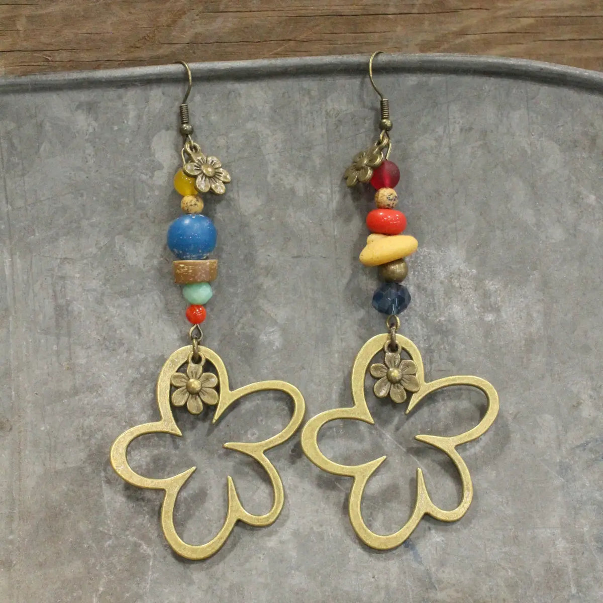 Fun in the Sun Flower Drop Earrings